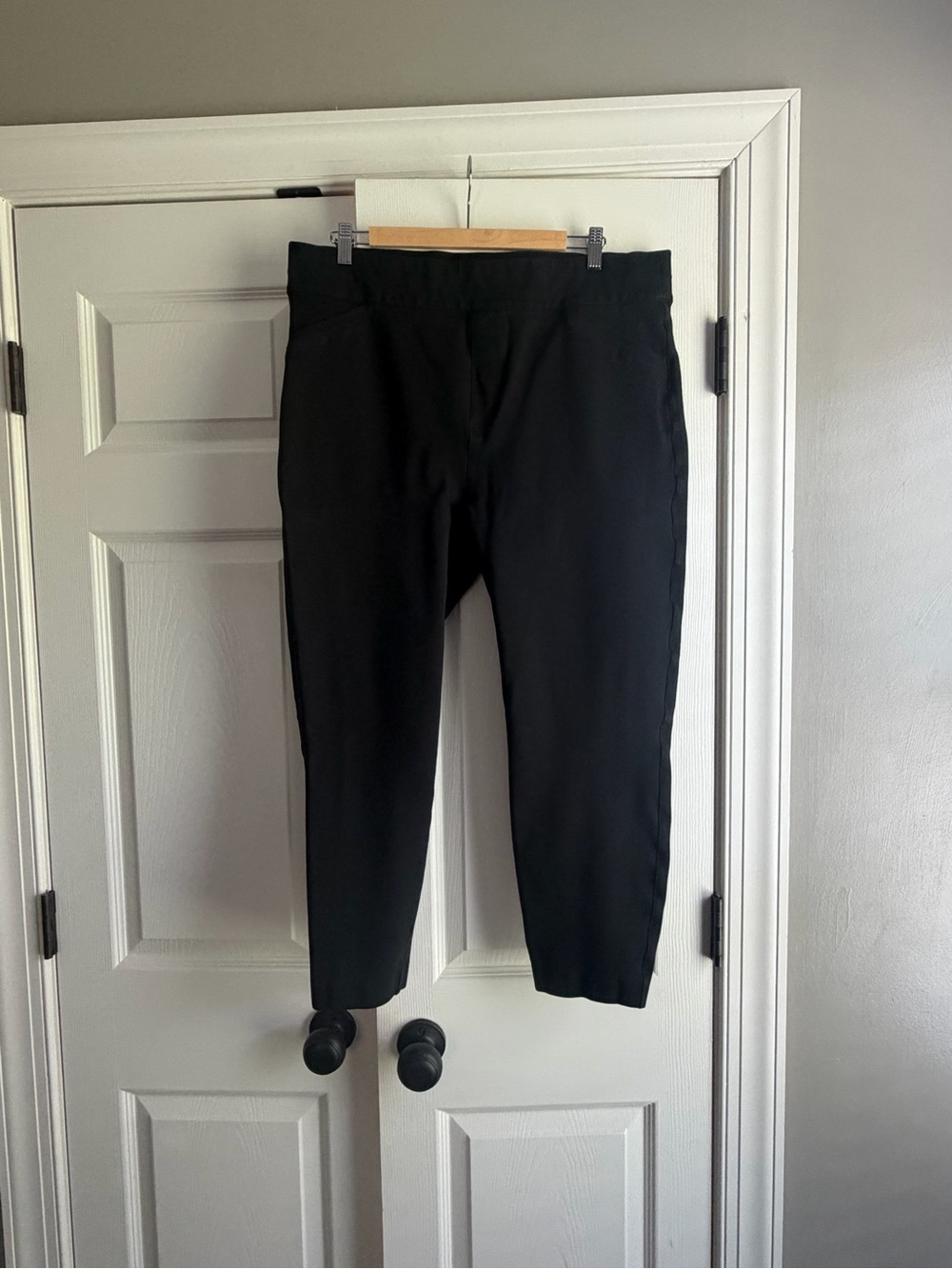 SPANX Black Women's Stretch Ponte Ankle Pants